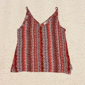 Paper Crane Stitch Fix Boho Cami Tank Top Women Small Earth Tone Tribal Festival